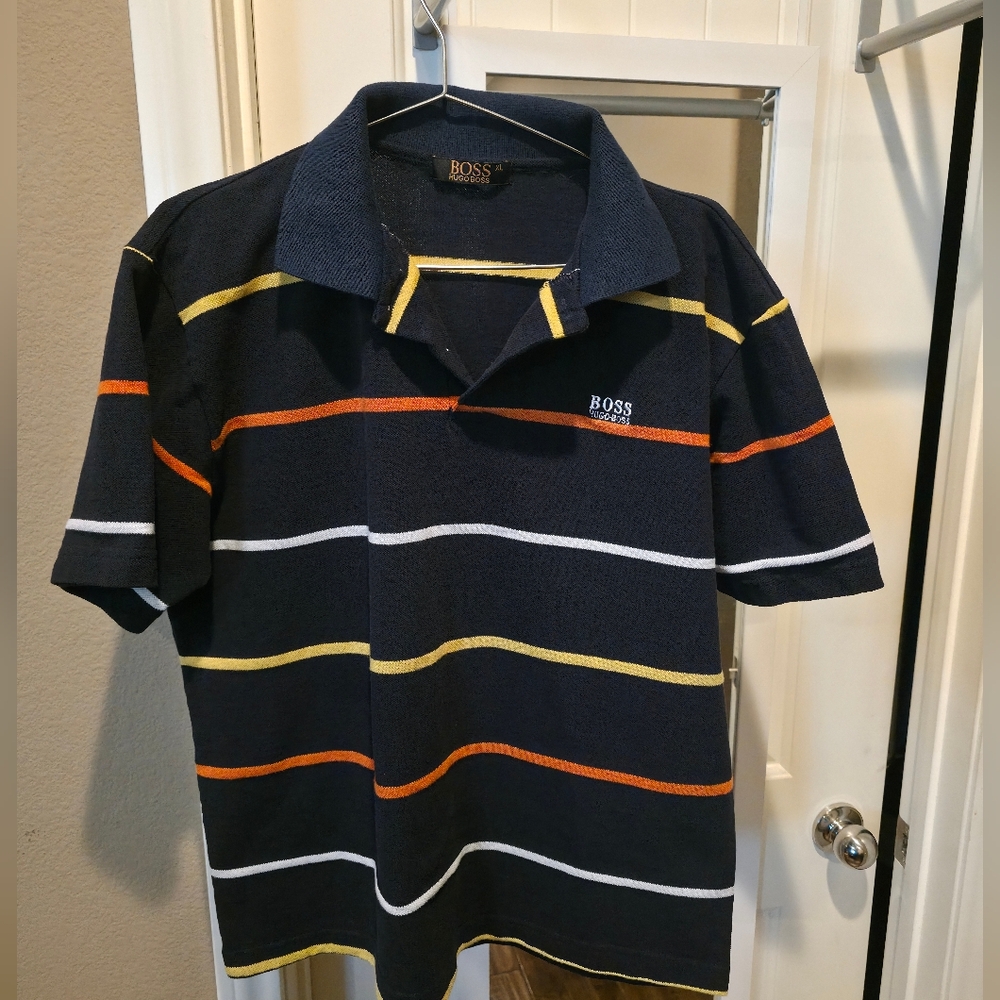 Hugo Boss Striped Polo XL